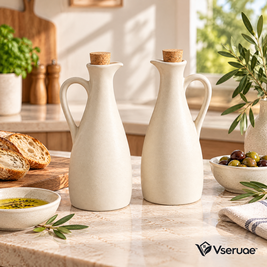 Vseruae™ Ceramic Oil & Vinegar Dispenser Duo — additional view
