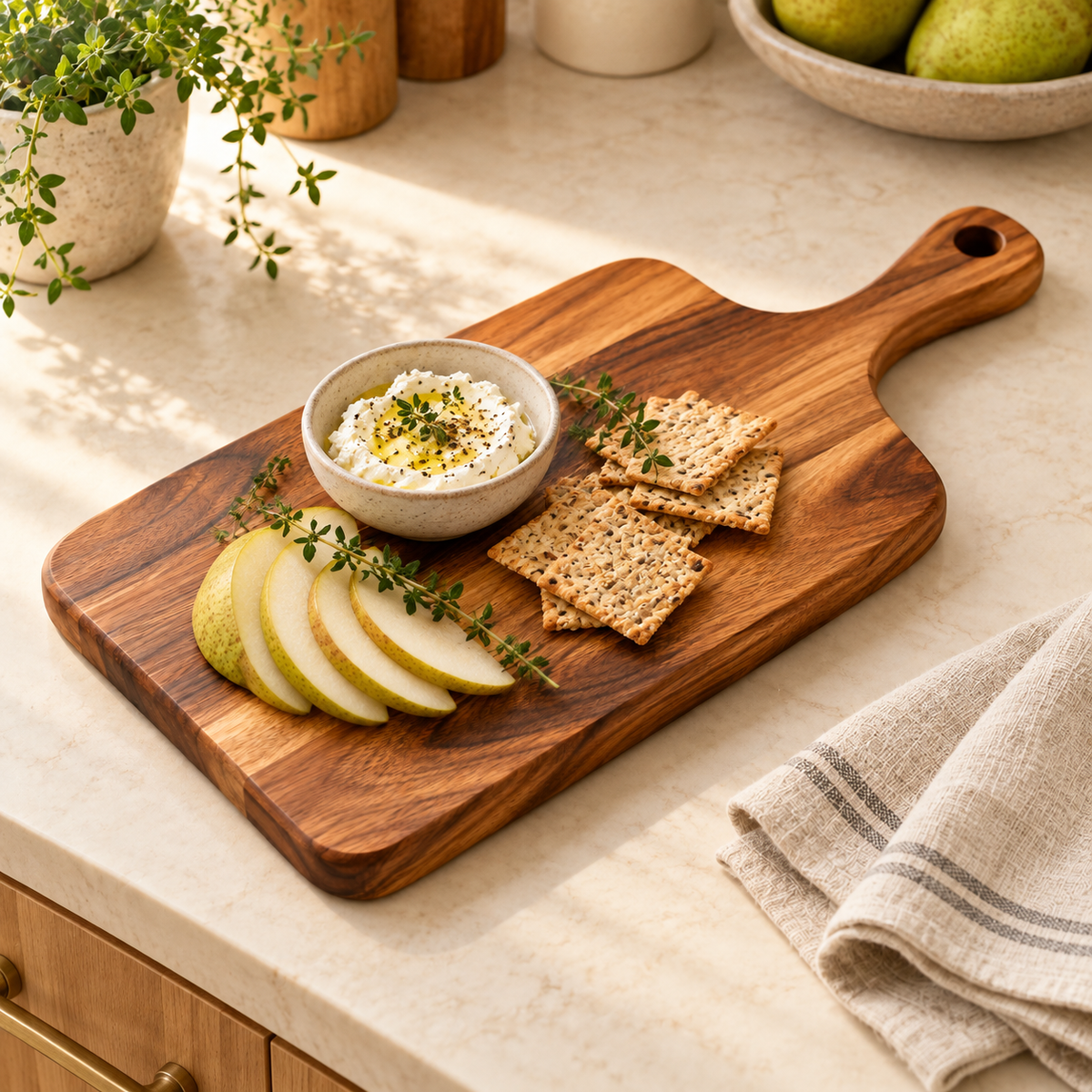 Vseruae™ Acacia Wood Serving Board — additional view