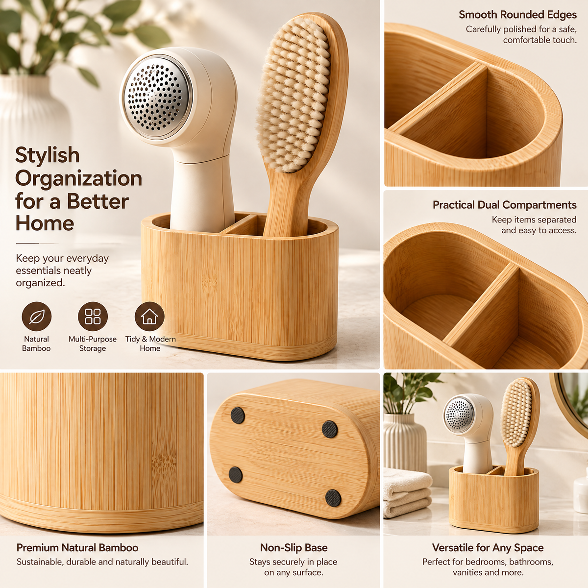 Vseruae™ Reusable Lint Remover & Garment Brush Kit — feature details