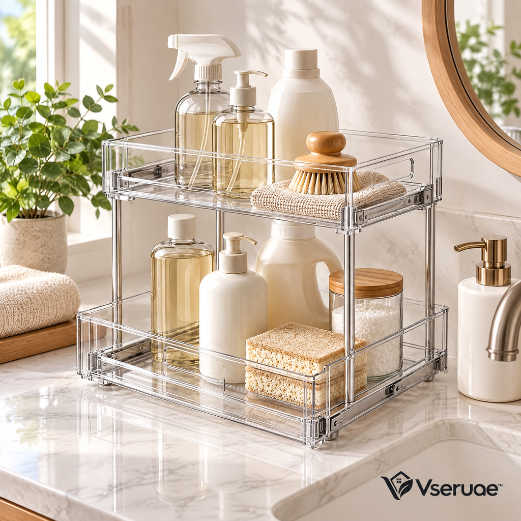 Vseruae™ Two-Tier Under-Sink Organizer — feature details